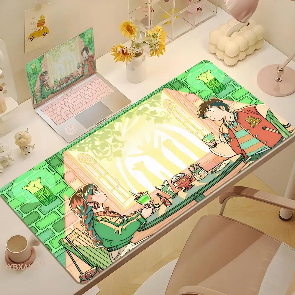 Urusei Yatsura Anime Extra Large Gaming Laptop Computer Desk Mat Mouse Pad Mouse Mat Notbook HYBXAXC Mousepad Gamer 400X800MM