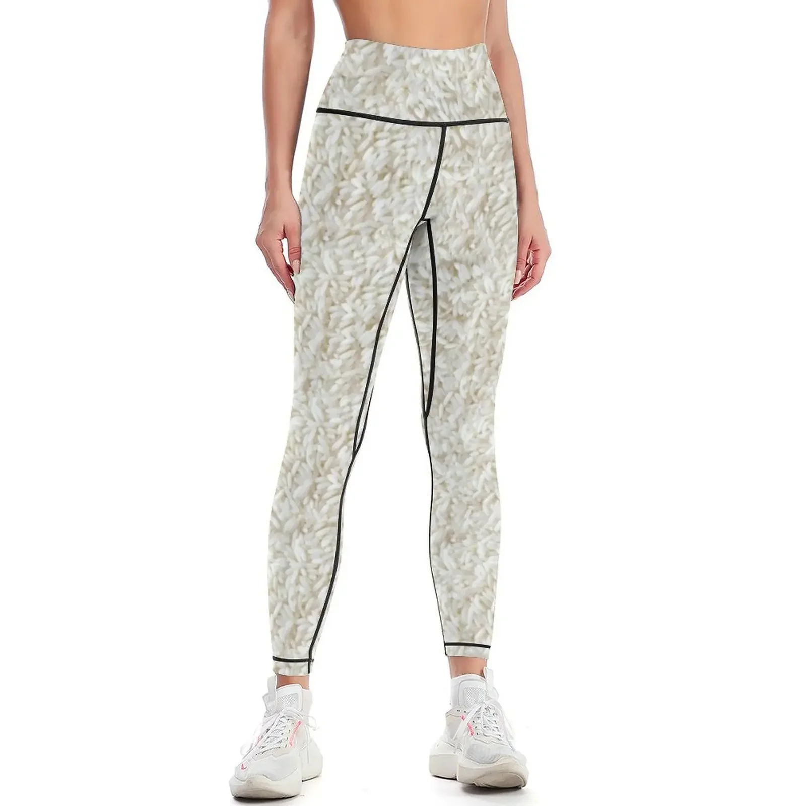 

White Rice Leggings Sports female Female legging pants sports for Sweatpants Womens Leggings