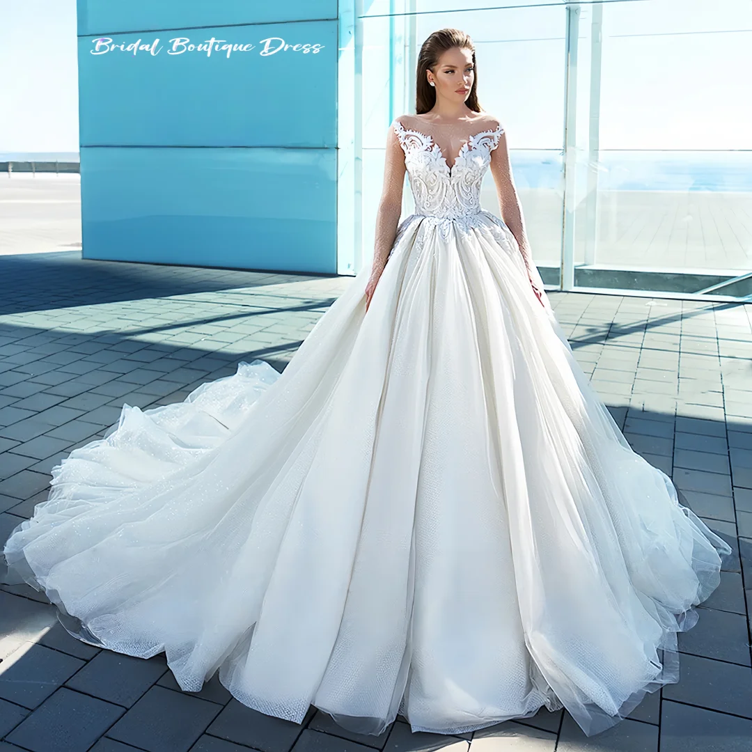 

Luxury Wedding Dresses For Women Sweetheart Sparkling Beading Embroidery Wedding Gown Vestidos De Novia