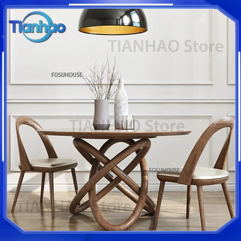 Modern Light Luxury Dining Chair for Nordic Style Solid Wood Backrest Chair for Leisure Restaurant Use