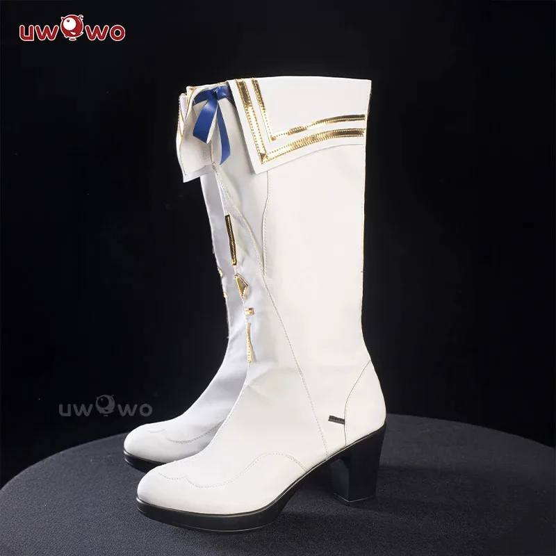 

CyUWOWO Phoebe Shoes Game Wuthering Waves Phoebe Cosplay Shoes White shoes Woman Size 36-43