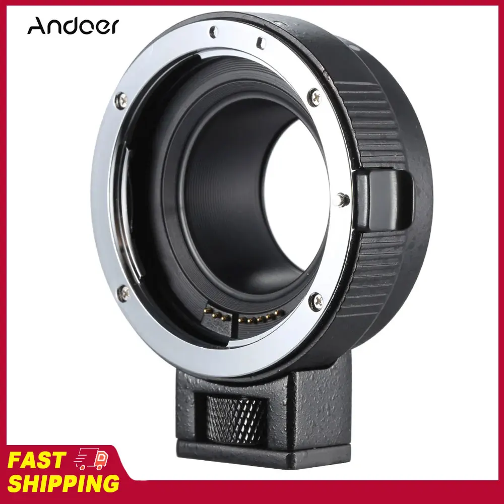 Andoer Mount Adapter EF-EOSM Lens Tool for Canon EF/EF-S Series Lens to EOS M EF-M M2 M3 M10 Camera Body Support Image Stability