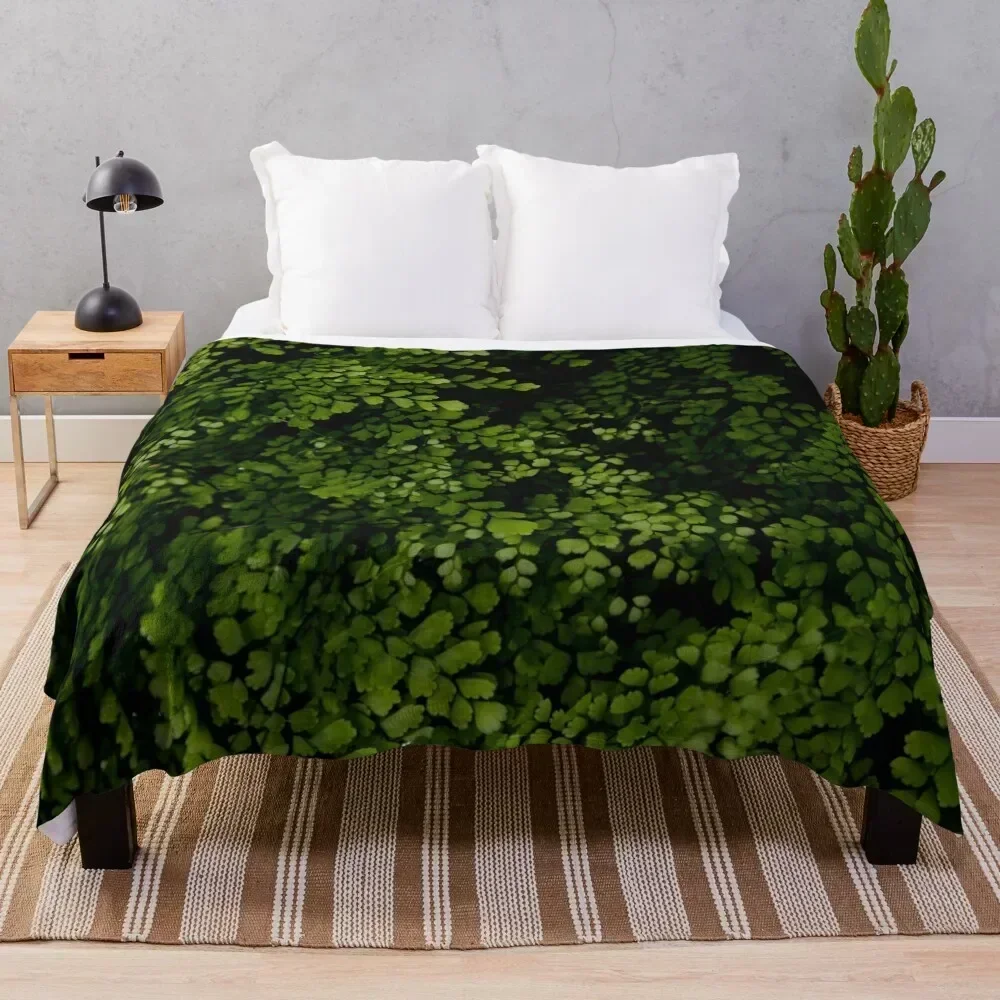 

Small leaves. Throw Blanket All Season Soft Lightweight Blanket for Home