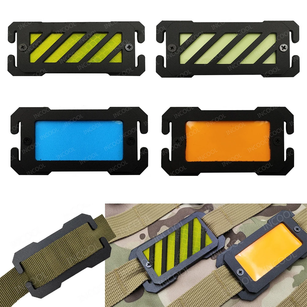 Glow In Dark Reflective Patches Identify Safety Outdoor Mark Strip Luminous Vest Equipment Accessories