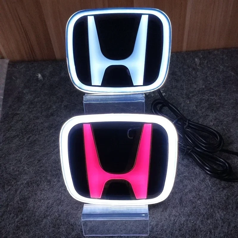 

Светодиодная эмблема PMMA для Honda: наклейка на переднюю часть автомобиля, световая эмблема на багажник, аксессуары для Accord, Civic, Odyssey, CRV, Inspire, Amaze, Vezel