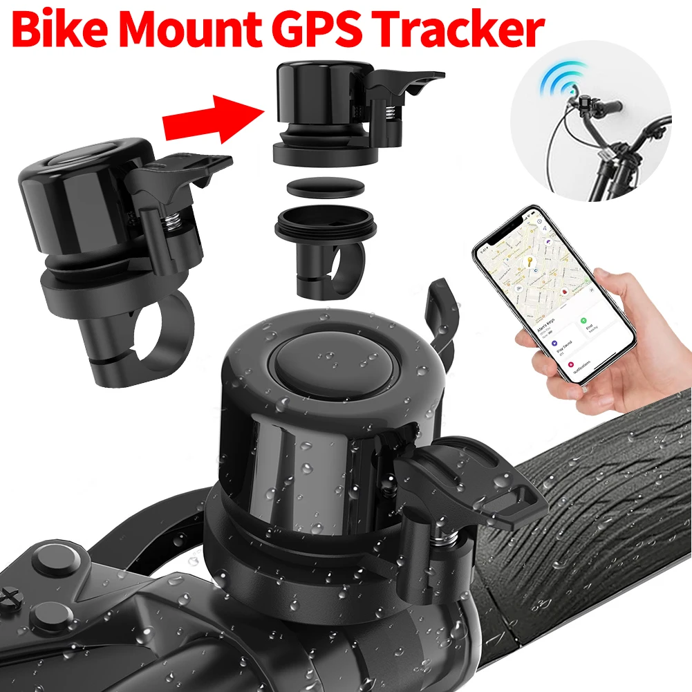 

Велосипедный звонок для Apple AirTag скрывает воздушную бирку под велосипедным звонком Противоугонное крепление для велосипеда Велосипедное звонок Велосипедное кольцо Аксессуары для велосипеда