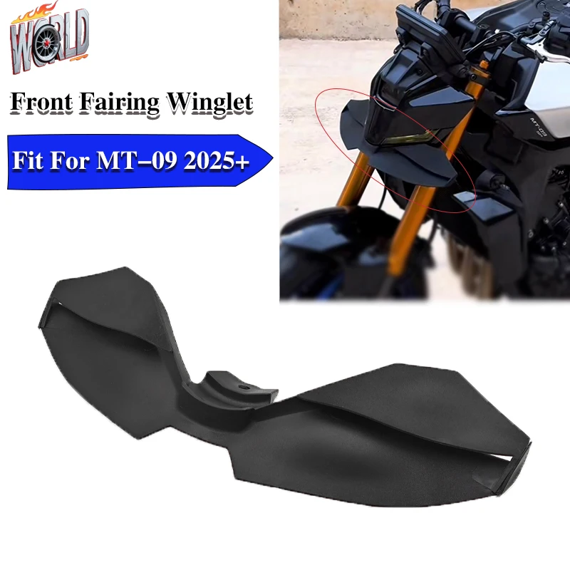 

Front fairing winglet For YAMAHA MT09 MT-09 SP 2024 2025 Motorcycle wing downforce naked frontal spoilers