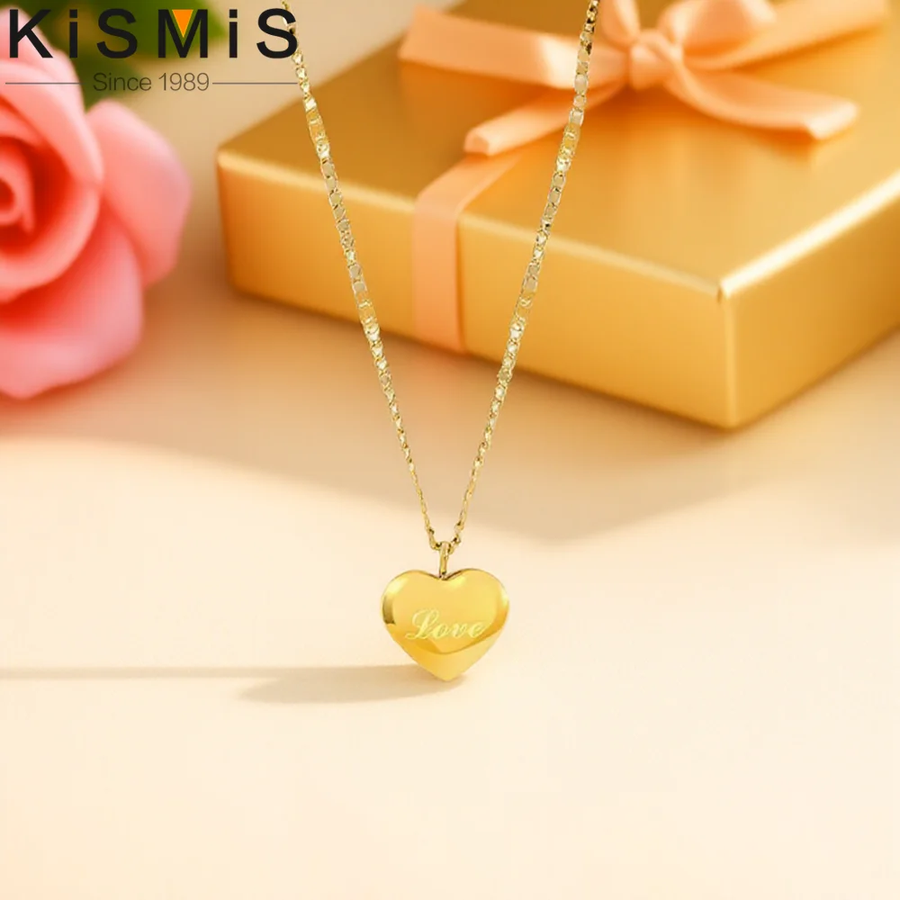 Love Necklace for Women Fashion Minimalist Sensor Clavicle Chain Simple Dainty Pendant Necklace for Her Valentines Day Gift