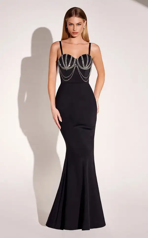 

Длинные платья из джерси в стиле ретро со стразами и складками на тонких бретельках, платья на заказ, доступны изысканные размеры