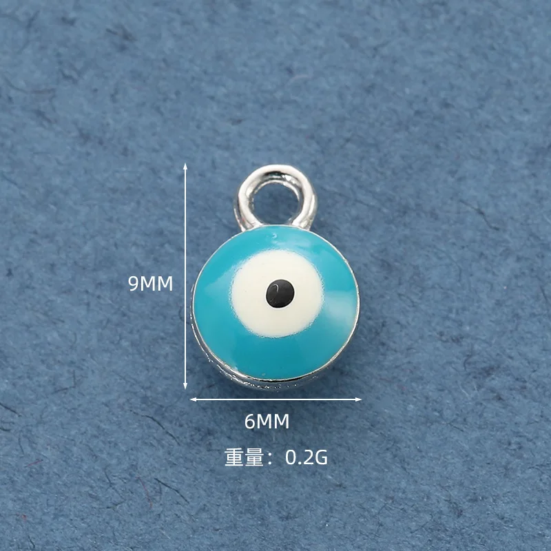 Accesorios de joyería DIY elegantes y de nicho, accesorios de ropa de moda de ojo de aleación de ojo de diablo turco