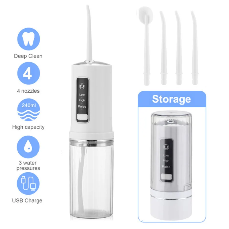 Home portable electric tooth cleaner can store irrigator tooth scaler stone removal water flosser