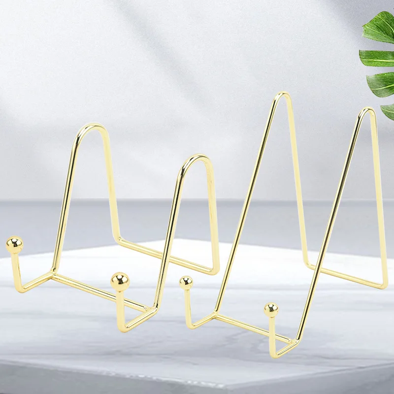 

Household Photo Display Rack With Simple Design Mobile Phone Tablet Metal Bracket Decorative Rack Iron Art Photo Frame Bracket