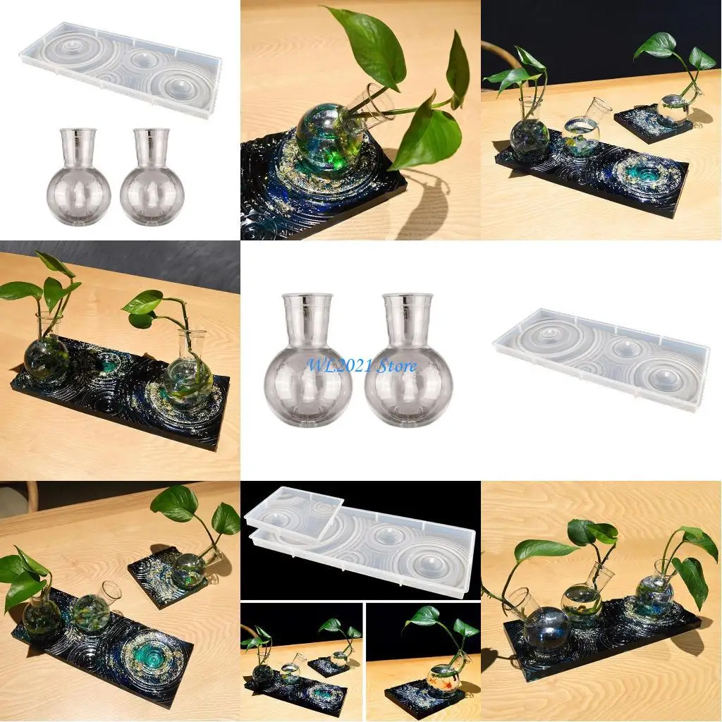 

G5GC Fish for Tank Tray Ripple Bottom Support Flower Stand Mold Suitable for Storage