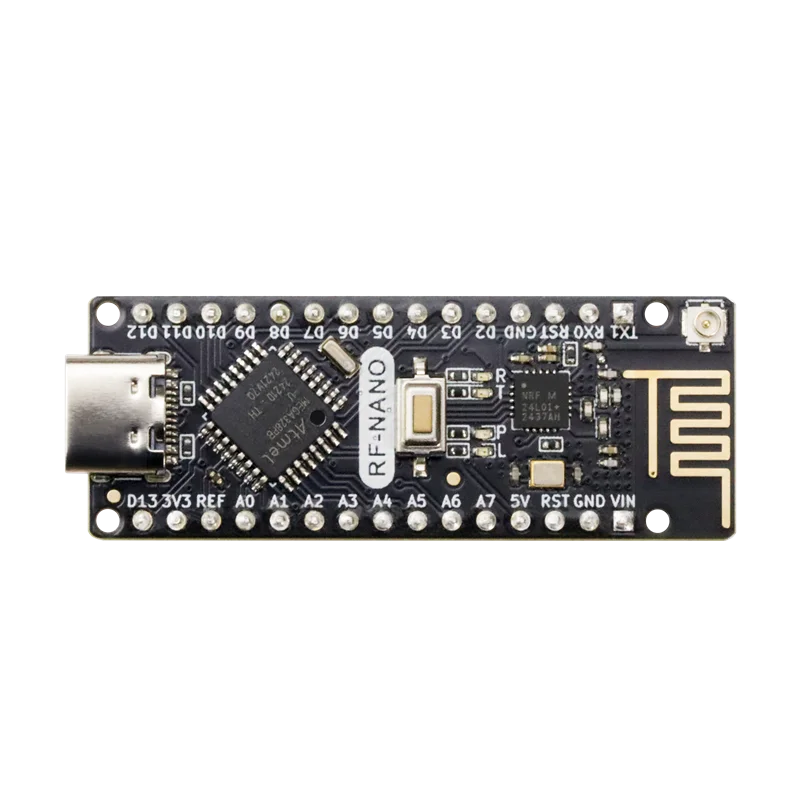 

1-5 шт. RF-Nano для Arduino Nano V3.0 Type C Nano Board ATmega328PB CH340 со встроенным модулем NRF24L01+ 2.4G Wireless для библиотеки RF24