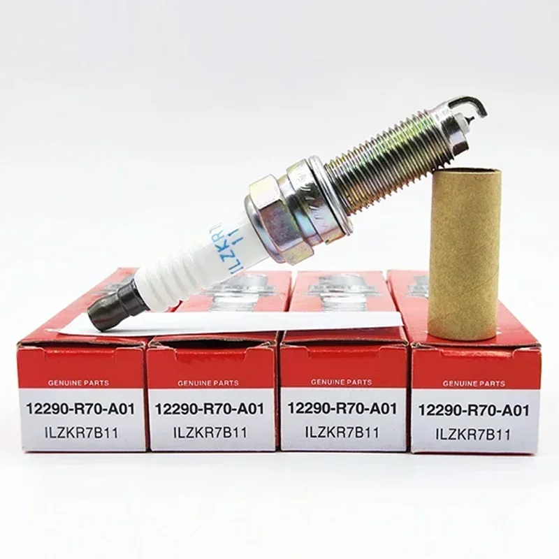 4/6PCS 12290-R70-A01 ILZKR7B11 New Iridium Spark Plug For Honda Accord Acura 3.5L RDX TSX 12290R70A01 ILZKR7B-11