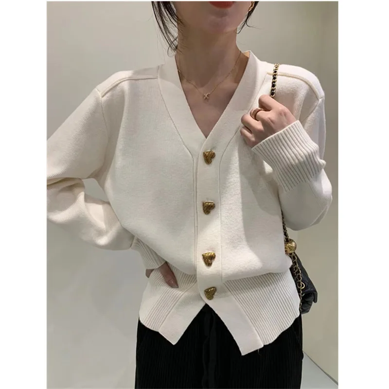 Spring Autumn New Knitted Cardigan Women\'s Sweet Sweater Coat Female Trend