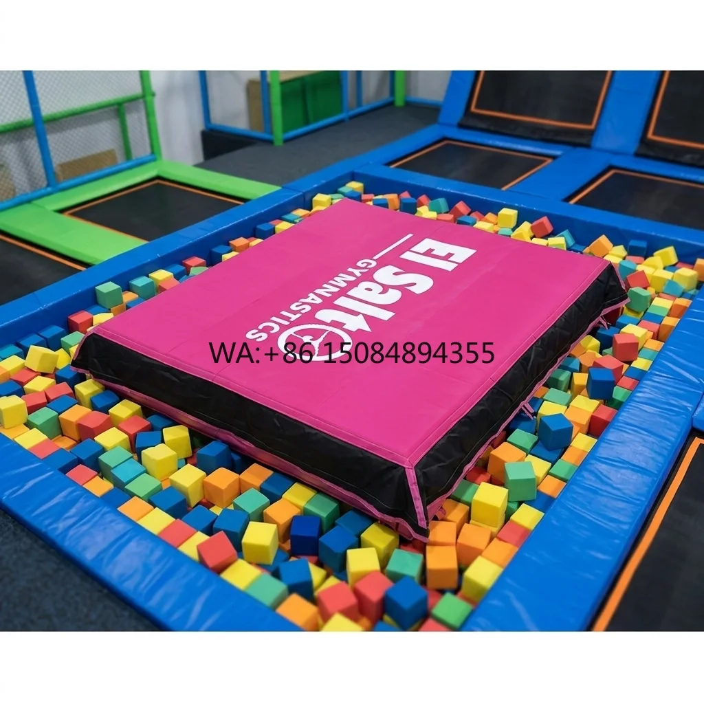 Commercial Trampoline Park Soft Cover Landing Airbag Foam Cubes Jump Air Bag Inflatable Gymnastics Jump Airbag