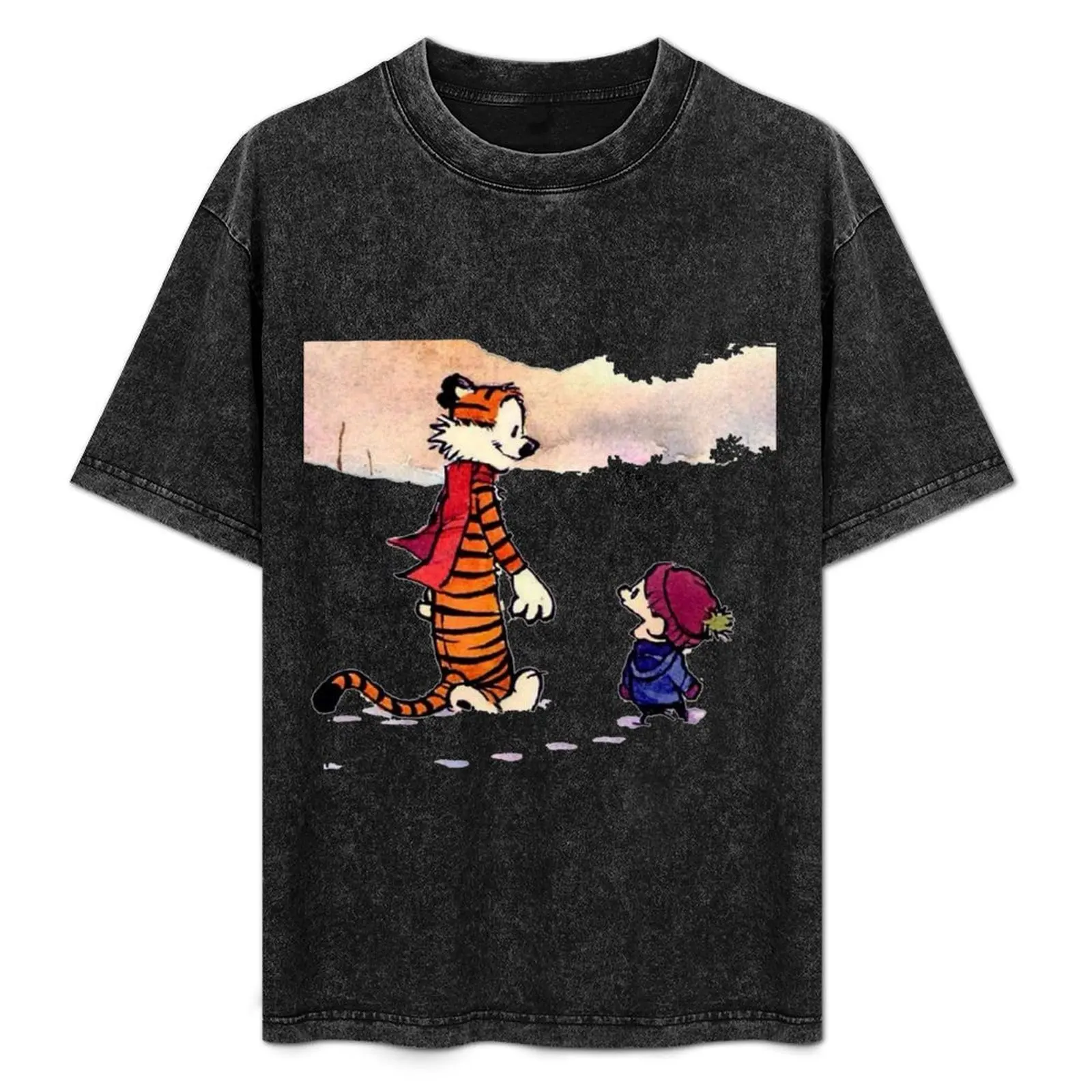 

calvin and hobbes T-Shirt High Elasticity Sports T-Shirt