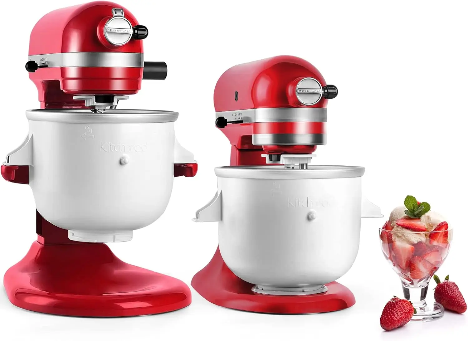 

Насадка для миксеров-блендеров на 2 кварты для приготовления замороженного йогурта и мороженого, быстрое приготовление десертов за 30 минут