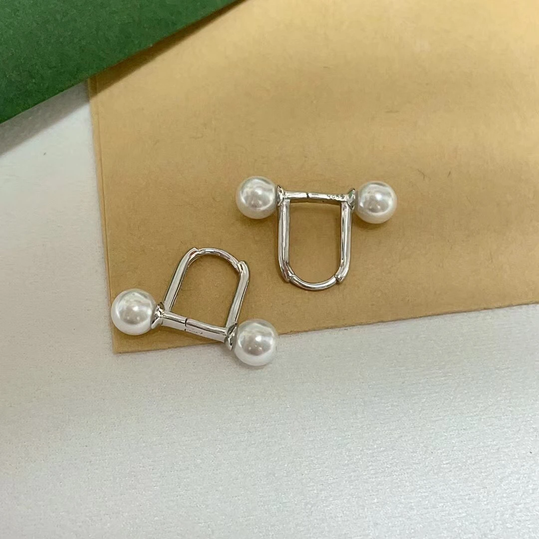 

925 Sterling Silver Earrings Mount Findings Settings Base Mounting Parts for 5-6mm Pearls Stones Coral Beads 5 pairs/lot
