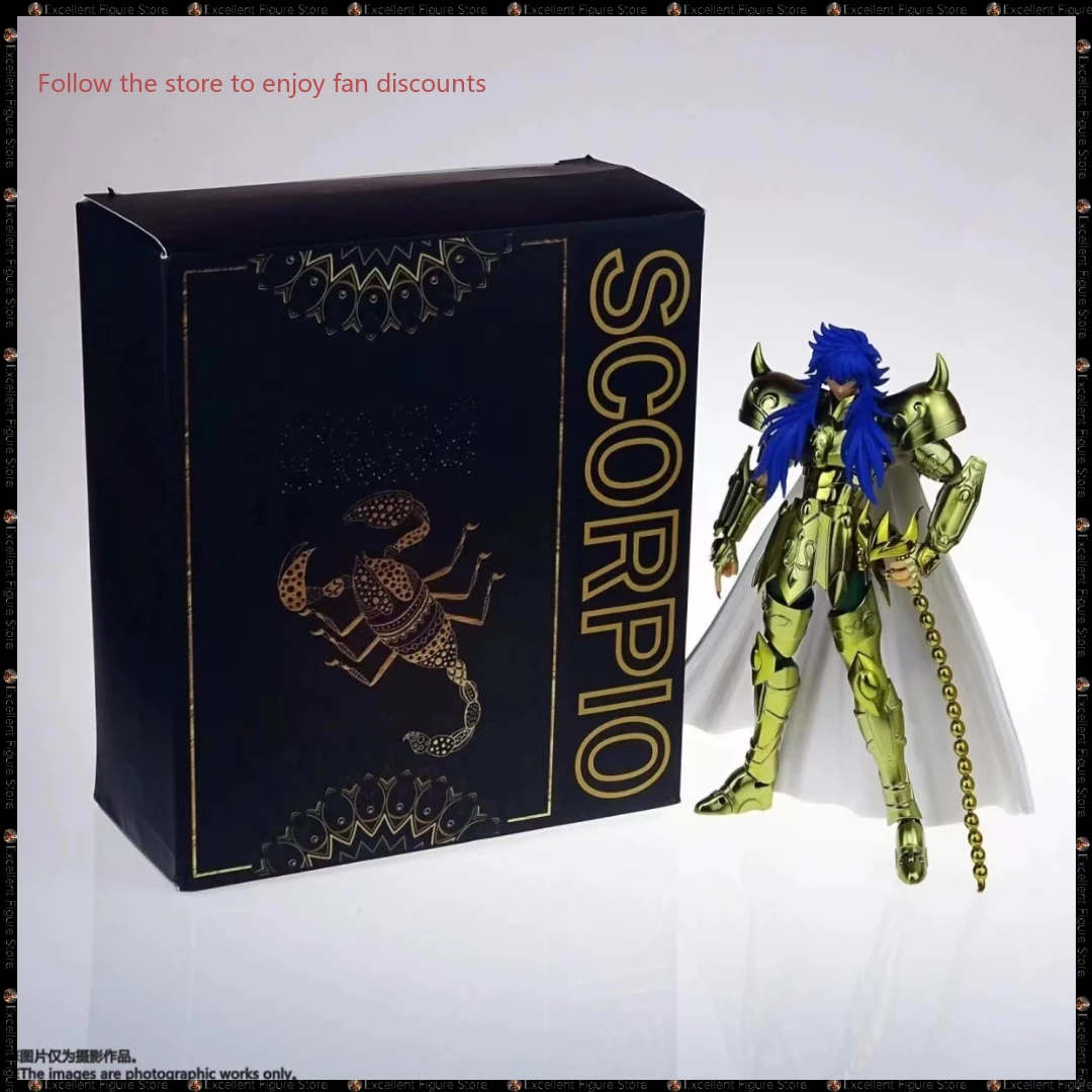 

Статуэтка в наличии ST Gold Saint Seiya LC, цветная аниме-фигурка Скорпион мило из ПВХ, коллекционные подарки