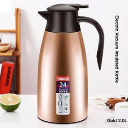 Xiaomi-botella de café térmica de 2L, frascos de vacío de acero inoxidable, termo de café caliente para oficina, hervidor aislante, termo de agua caliente