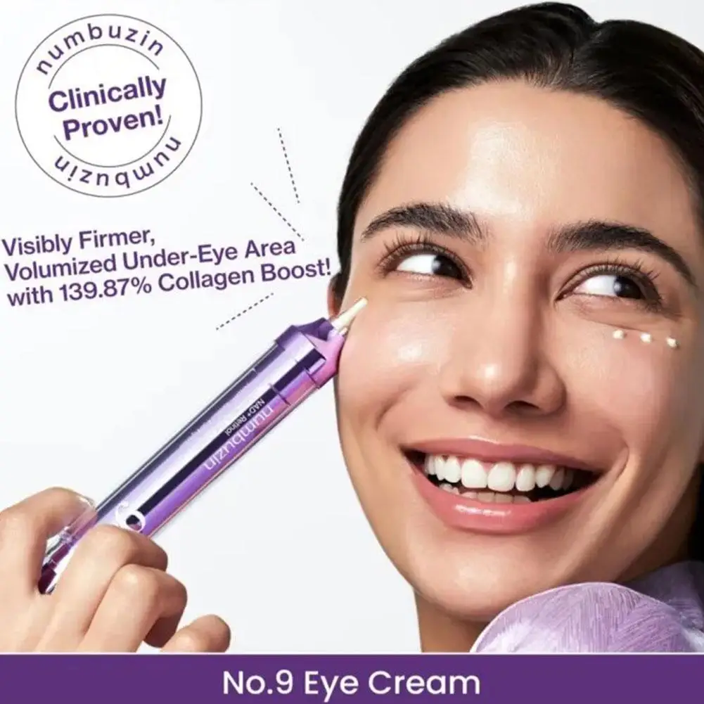 Numbuzin NO.9 Retinol Lift&Firm Eye Cream Purple Needle Tube NAD+ Peptide Eye Cream NAD+ BIO Lifting-sil Essence Korean Original view 5