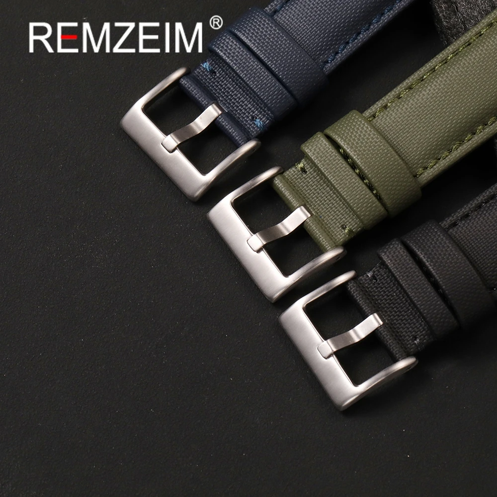 20 мм 22 мм нейлоновые ремешки из парусной ткани, высококачественный ремешок для часов, быстросъемный браслет для часов, мужской и женский спортивный браслет