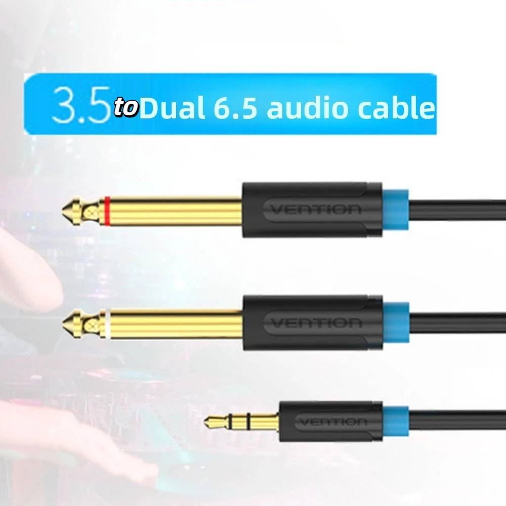 

Y Splitte 3.5mm To Dual 6.5mm Audio Cable 2 in 1 Adapter 3.5mm To 6.5mm Audio Splitter Cable Stereo Aux Wire