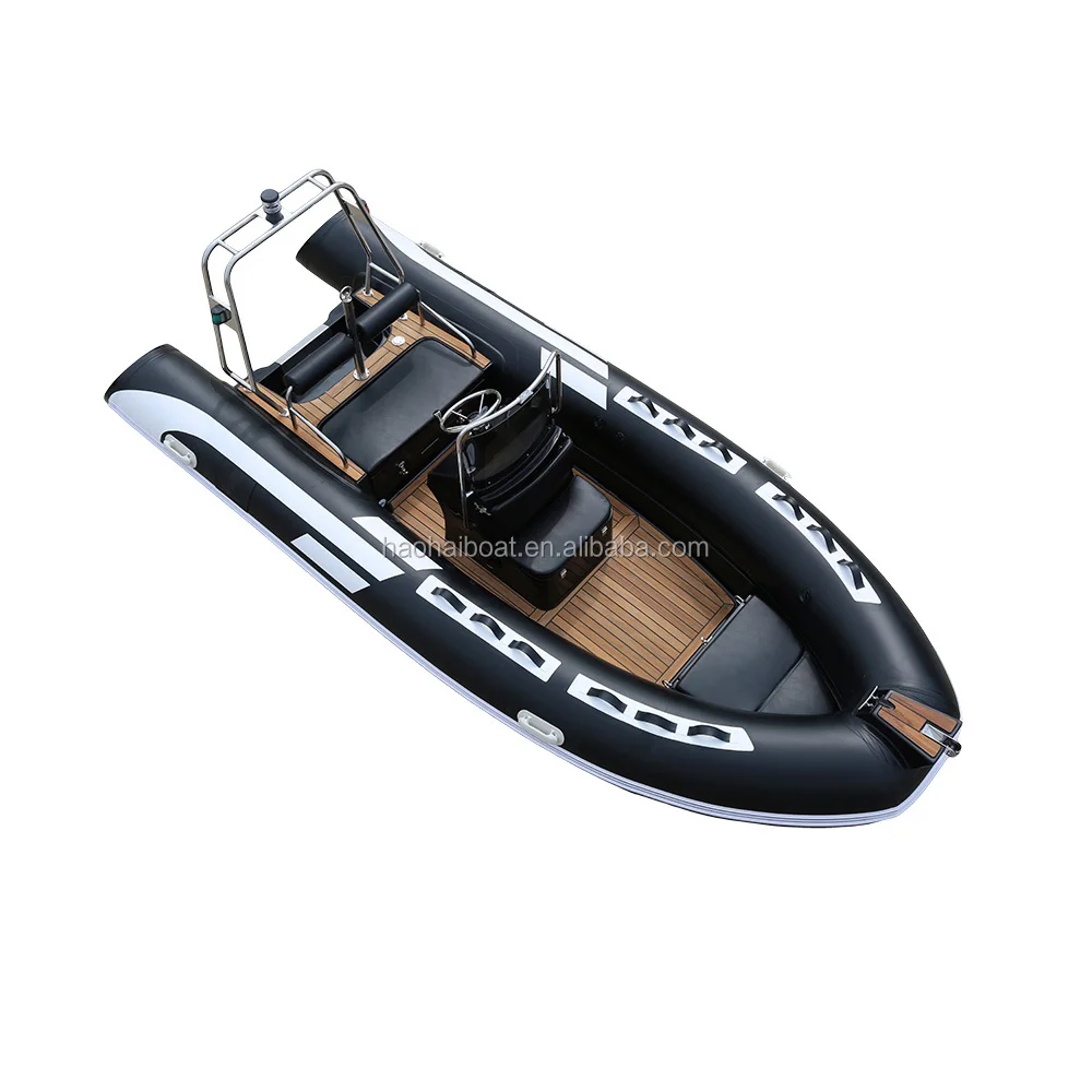 4.8m RIB Inflatable Fishing Boats For Sale Used Outboard Motors Boats Fiberglass Fishing