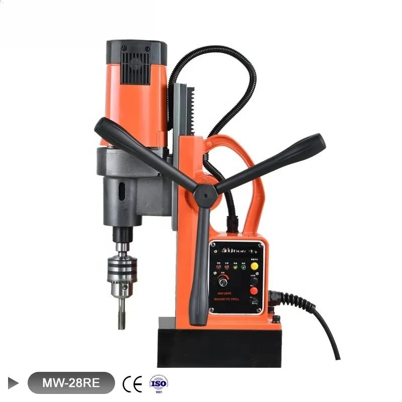 1700W 28/35/60mm Twist Drill 600mm Annular Cutter M20 Tapping Drilling Magnetic Drill Press Portable MW-28RE