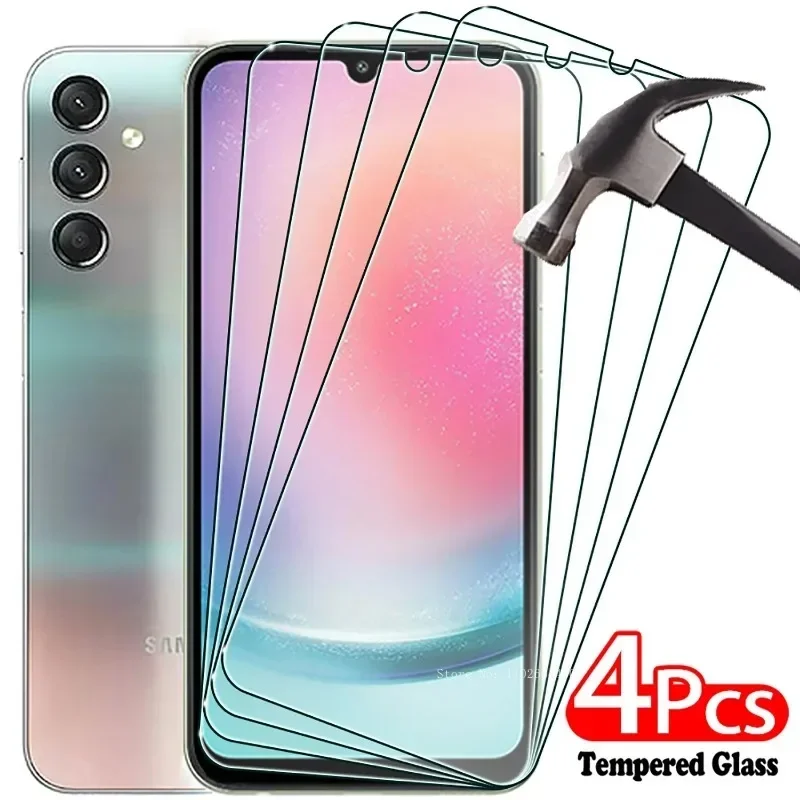 

4 шт. устойчивое к царапинам стекло для Samsung A56 A26 A36 A55 A35 A25 A15 A05 стекло для Samsung A06 A16 A54 защитное стекло