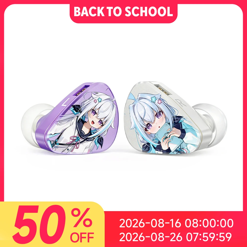 CVJ NOZOMI Fones de Ouvido In Ear Monitor 2DD+1 Driver Magnético Planar Híbrido 3 Unidades HIFI IEM Painel Anime Intercambiável Plugues 3.5mm 4.4mm