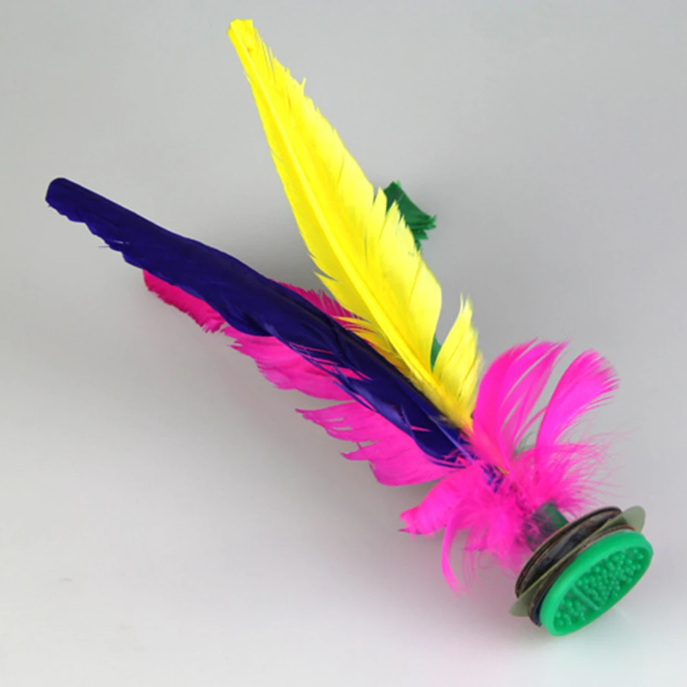 5 pçs engrossar kick petecas pé esportes brinquedo jogando jogos chinês jianzi kicking peteca (cor aleatória)