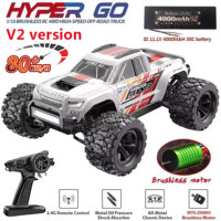 Hyper Go MJX 10208 V2 1：10 4WD RC Car Off-road Racing 80km/H High Speed Brushless Motor 2.4G Remote Control Cars Truck Toys