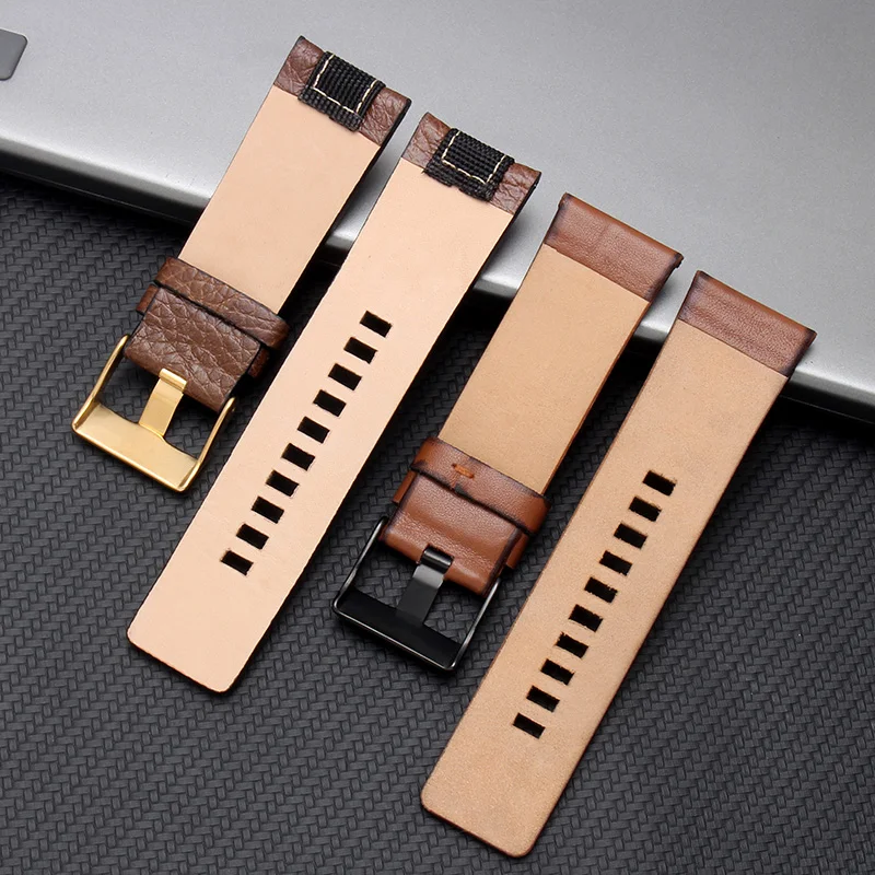 26mm28mm cow leather watch strap for DZ4283 DZ4305 DZ4318 DZ7125 DZ7221 DZ7193 DZ4281 DZ4305 Men's quartz bracelet wristband