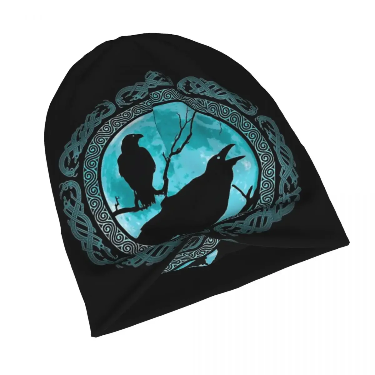 Bonnet Hats Men Women's Thin Hat Hugin Munin Odins Ravens Autumn Spring Warm Cap Hip Hop Skullies Beanies Caps