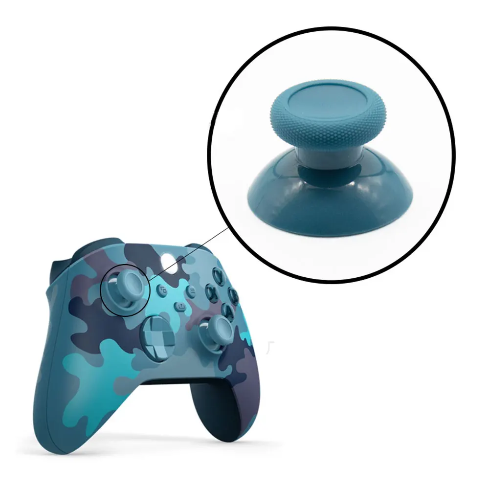 2 قطعة عصا التحكم التناظرية ثلاثية الأبعاد الأصلية Thumb Stick قبضة غطاء الروك أزرار ل Xbox One Series S X الأساسية تحكم Thumbsticks غطاء