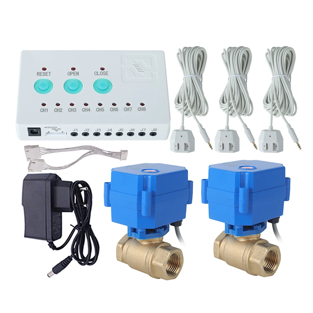 

Wired Water Leak Alarm Sensor Detector for Impregnation Machine, Incinerator Basement Kitchen Bathroom – Flood Leakage Alert
