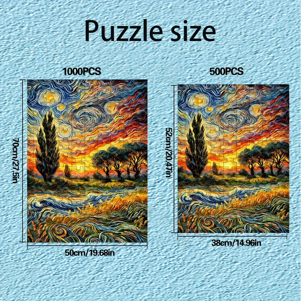 500/1000ピース 大人向けパズル |   高品質でストレスを軽減する楽しいファミリーゲーム、誕生日、クリスマス、ハロウィーン、ギフトに最適です。