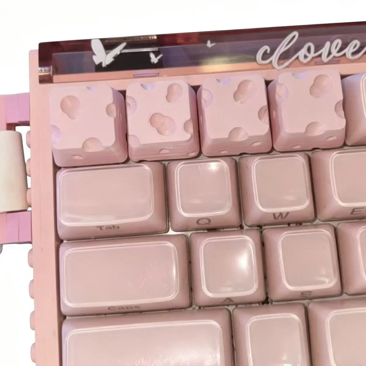 4PC Kawaii Cheese Cheese Esc Keycap Personalized Diy Keycap Creative Replaceable Direction Key Cute Keycap 3D Printing Cute Gift