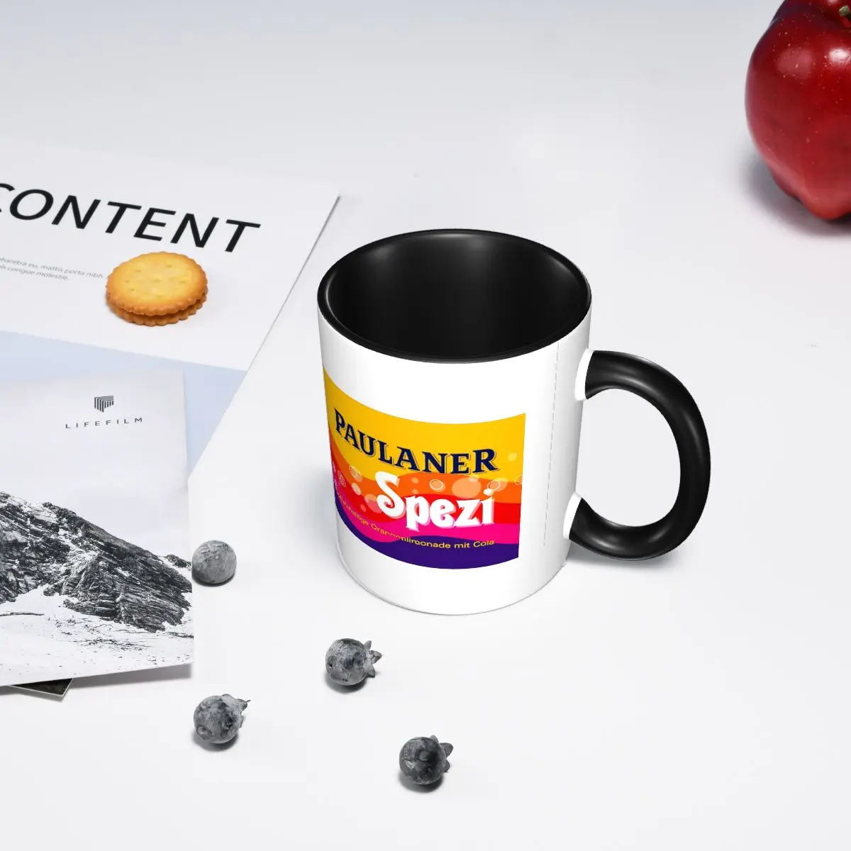 

Кружка Paulaner Spezi, забавные керамические кофейные чашки, чайные кружки, чашка для молока, посуда для напитков, подарок для женщины и мужчины