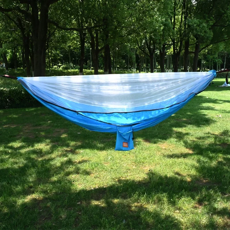 

Outdoor mosquito proof hammock, summer mosquito proof nylon mesh hammock,camping rope mosquito net hammock,double person hammock