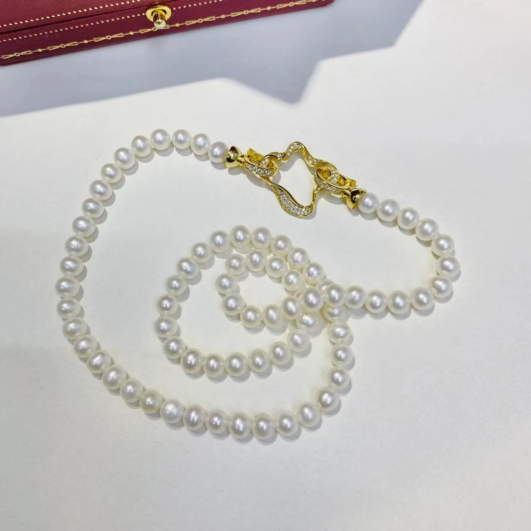 Wholesale Gorgeous S925 Sterling Silver Pendant Necklace Bracelet Clasp Hook for 8-14mm Pearls 5pcs/lot
