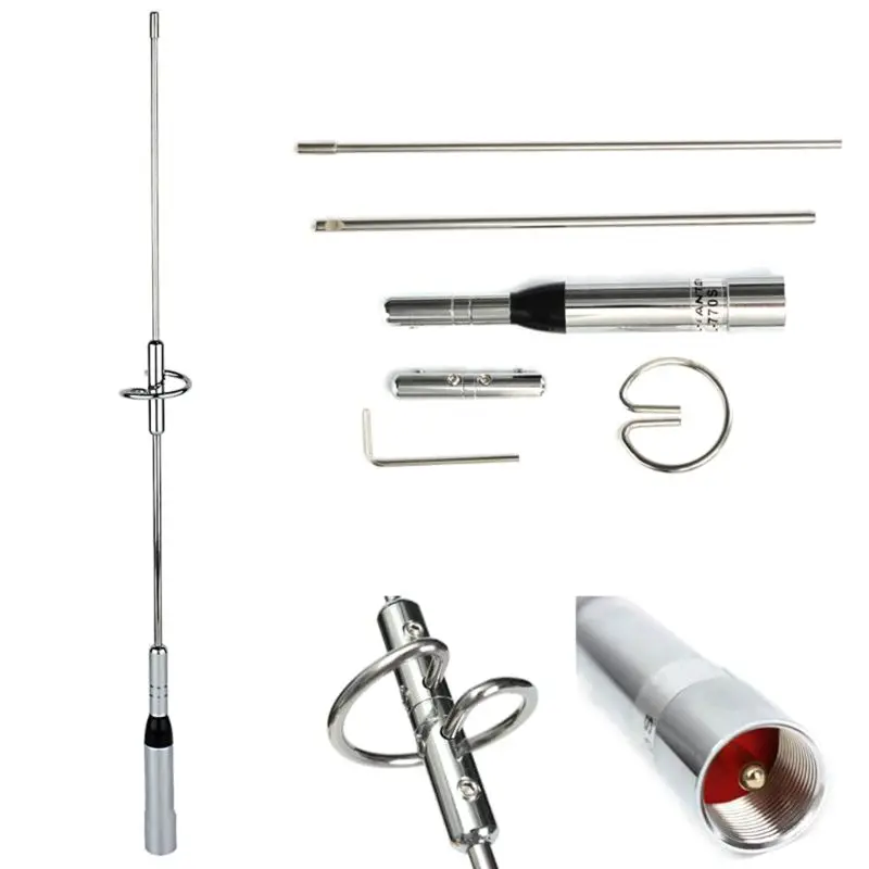 

Автомобильная антенна, мачтовый воздушный провод NAGOYA NL-770S, двухдиапазонный UHF/VHF 144/430 МГц 2,15/3,0 дБи, любительская радиостанция, мобильный SL16/UHF-J/M