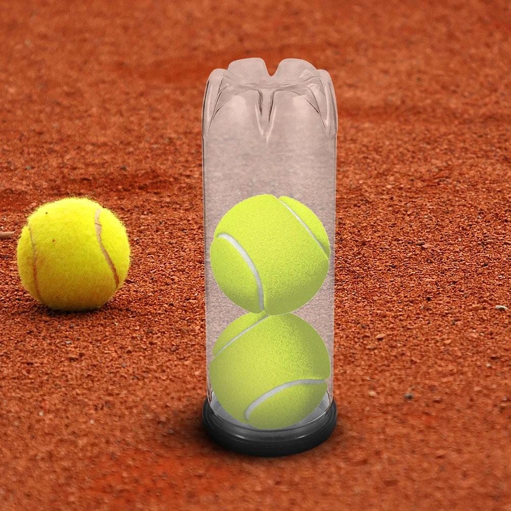 حاوية تخزين كروية شفافة 6 قطع حامل مُنظِم لتنس البيسبول وكرة البيسبول وكرة البيسبول وحامل عرض كرة البيسبول وصندوق تجميع الأنبوب