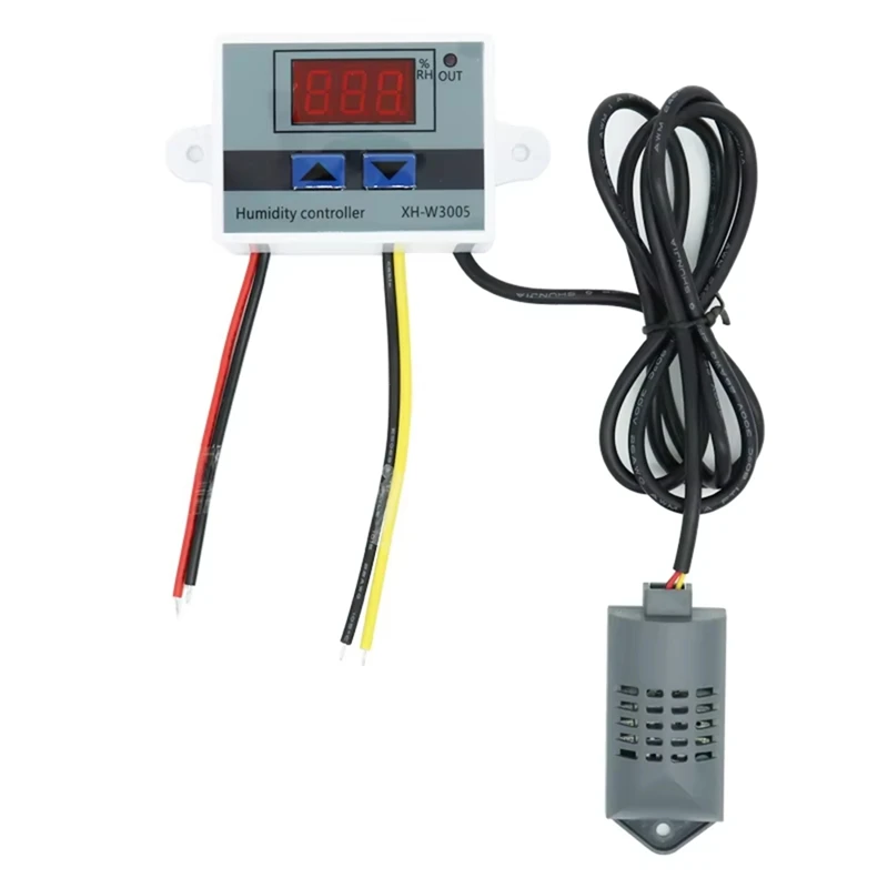 ABGR-W3005 220v controlador de umidade digital instrumento interruptor controle umidade higrômetro sht20 sensor umidade plugue da ue