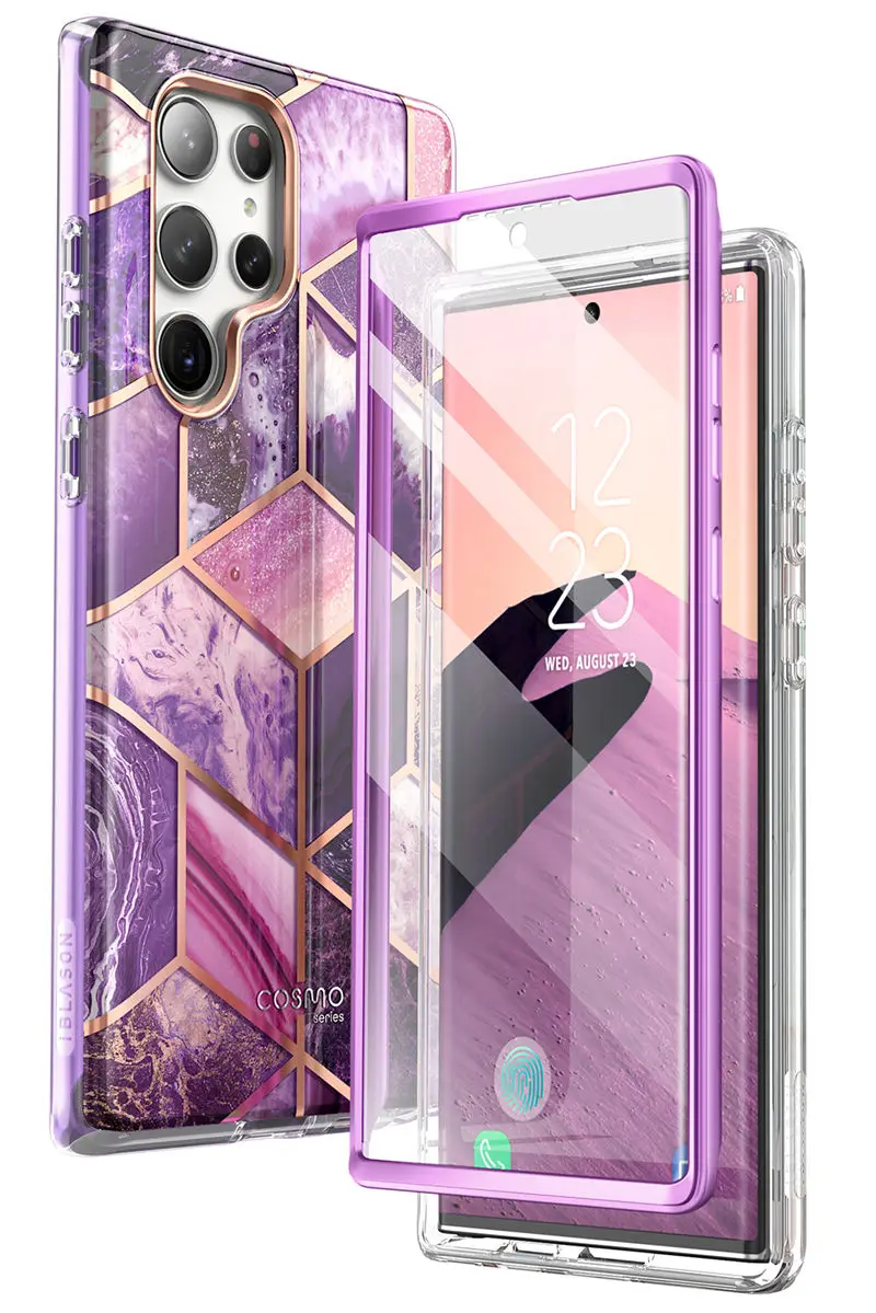 For Samsung Galaxy S23 Ultra Case 6.8“ (2023 Release) I-BLASON Cosmo Slim Stylish Protective Case with Built-in Screen Protector