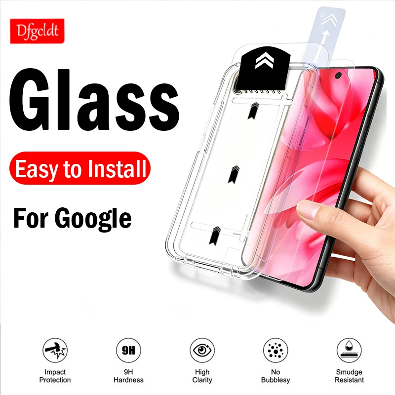 

1-2Piece Tempered Glass Screen Protector for Google Pixel 10 9 Pro XL 9a 8a 9 8 Pro Auto Installation Dust-free Protective Film