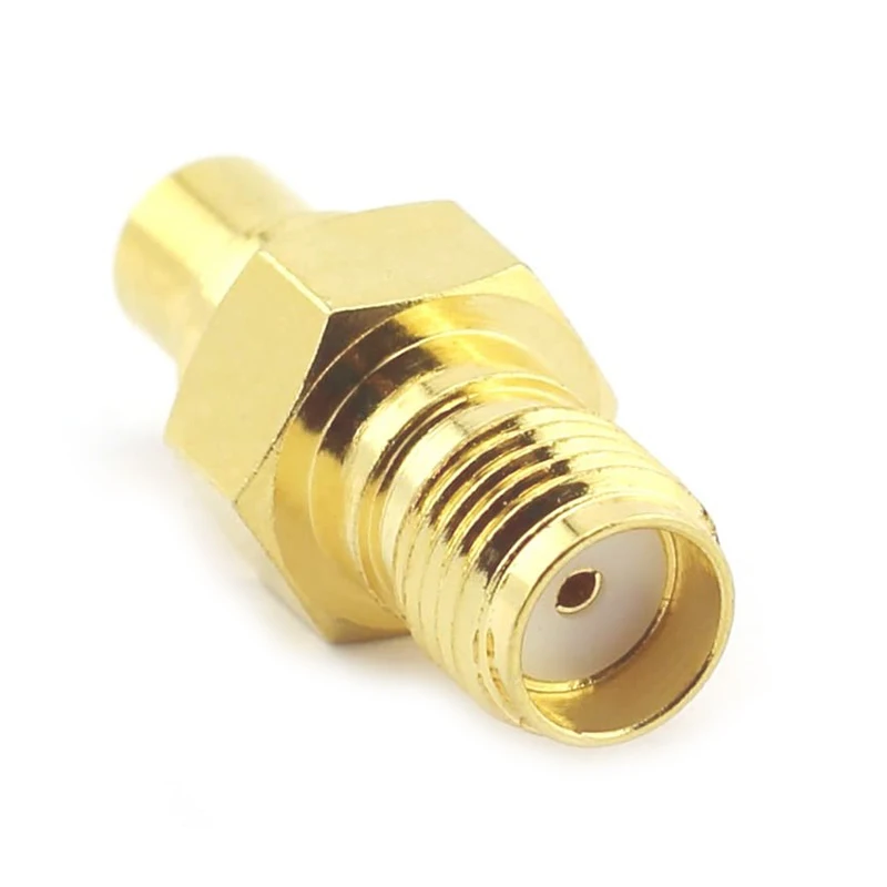 1 Stück RF-Koaxialadapter SMA-Buchse auf MCX-Buchse Gerader RF-Steckverbinder Konverter – Detail 3